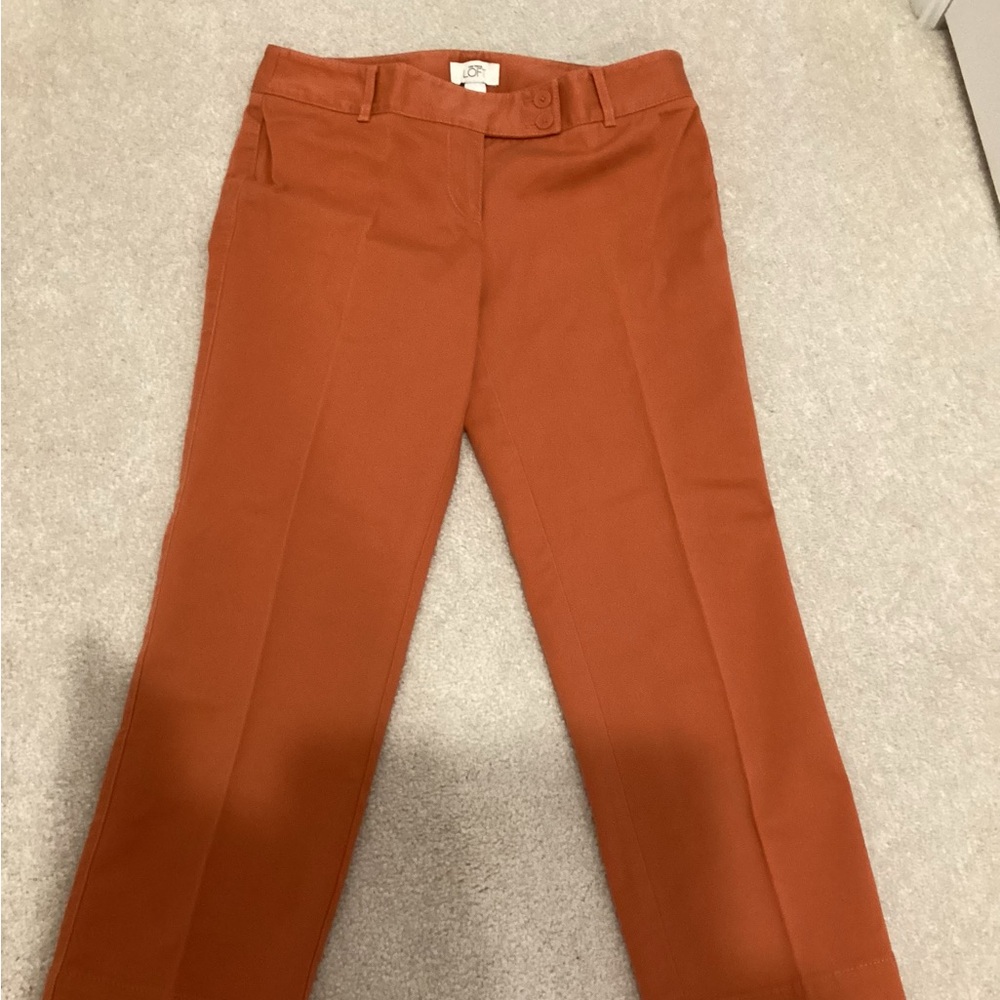 Loft Crop Marissa fit Orangey color
